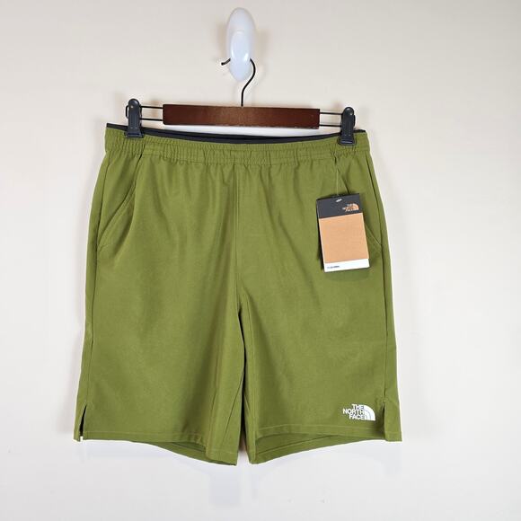 The North Face Mens Wander Short 2.0 Size S Forest Olive Green Pull On Elastic - Picture 1 of 4